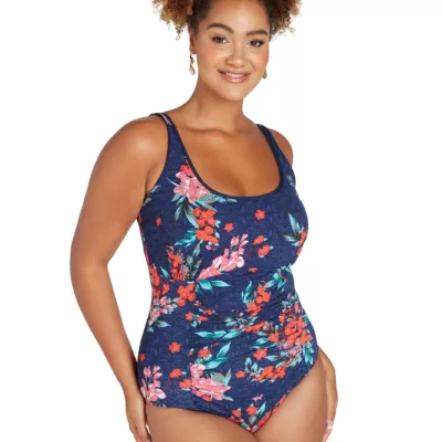 Japanese Blossom Tank Underwire One Piece Swimwear