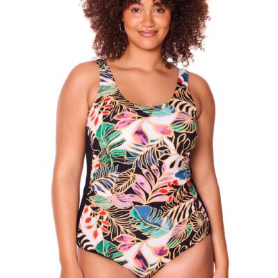 Tropicana Pin Tuck Panel One Piece Swimsuit [front]