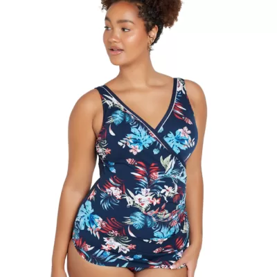 Botanica Cross Over Sheath One Piece Swimsuit