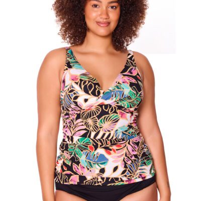 Tropicana Cross Over Tankini Top [front]