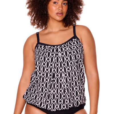 Linkage Blouson Tankini [front]