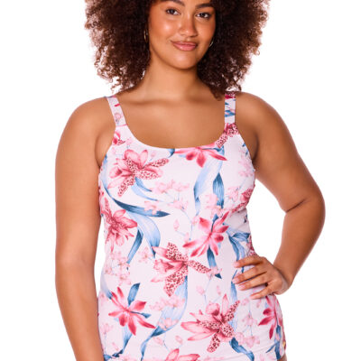 Tiger Lily Scoop Neck Tankini Top [front]