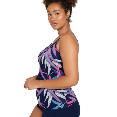 Vintage Palms Scoop Neck Tankini Top side