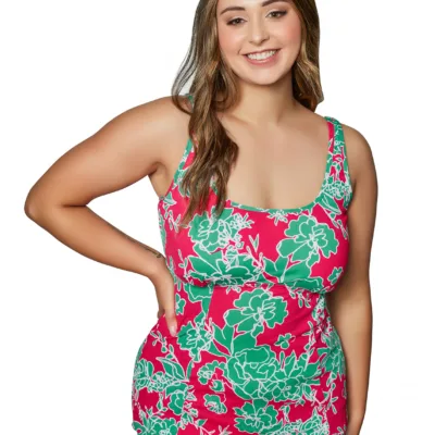 Strawberry Fields Tank Underwire Tankini Top front