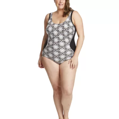 Diamond Splice Spliced One Piece Swimsuit
